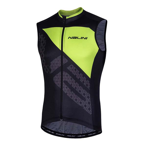 AIS VOLATA 2.0 black and green sleeveless cycling jersey | Nalini